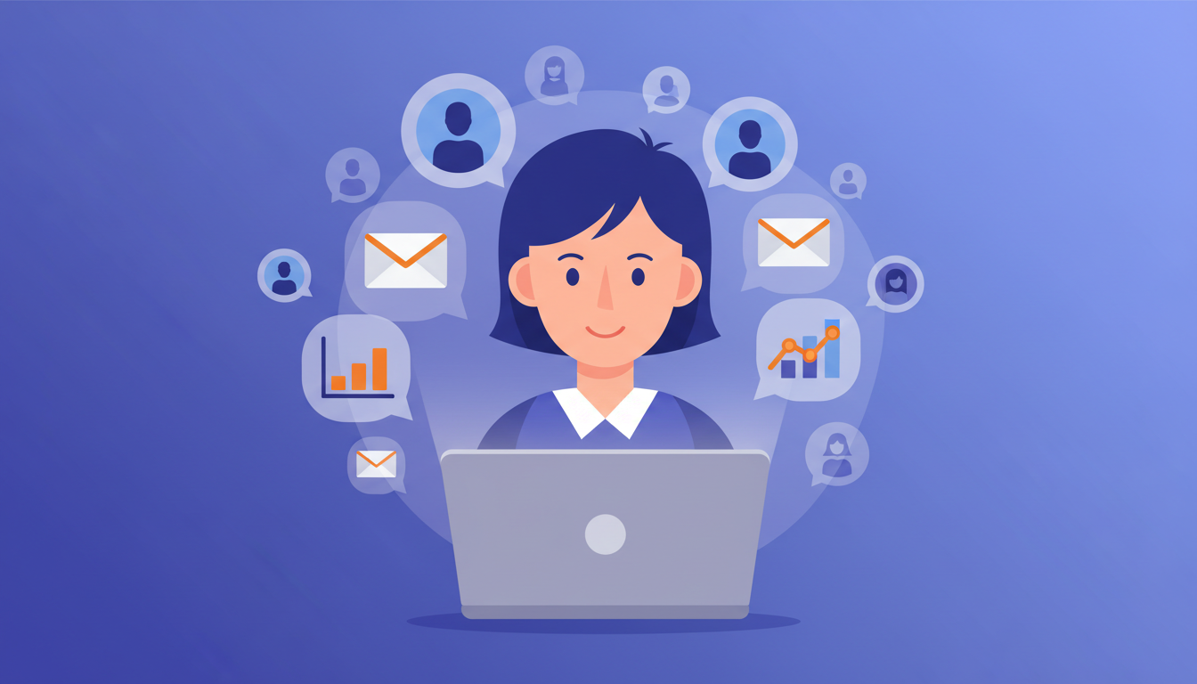 Interface Emelia — tableau de bord et campagnes de prospection