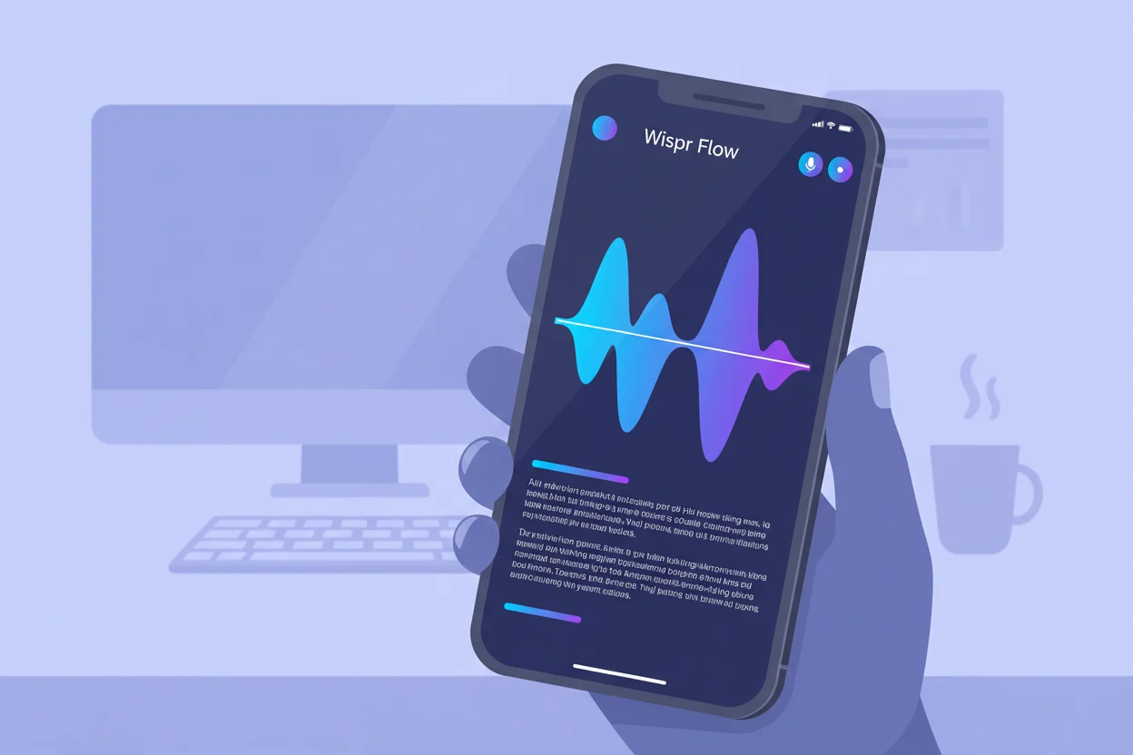 Wispr Flow en action — dictée vocale dans une application